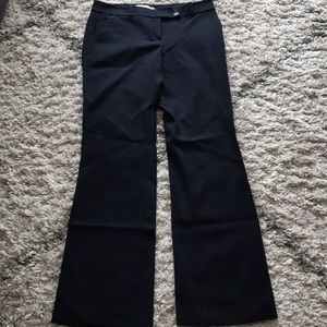 Loft Marisa wide leg trouser pant in navy blue